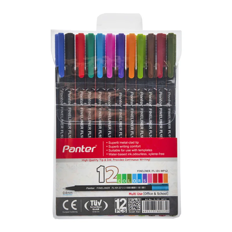 روان نویس 12 رنگ پنتر مدل FL 101-WP